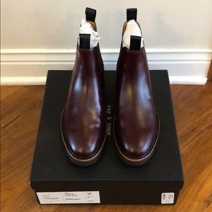 Rag & Bone Taryn Chelsea Boot Burgundy Size 8